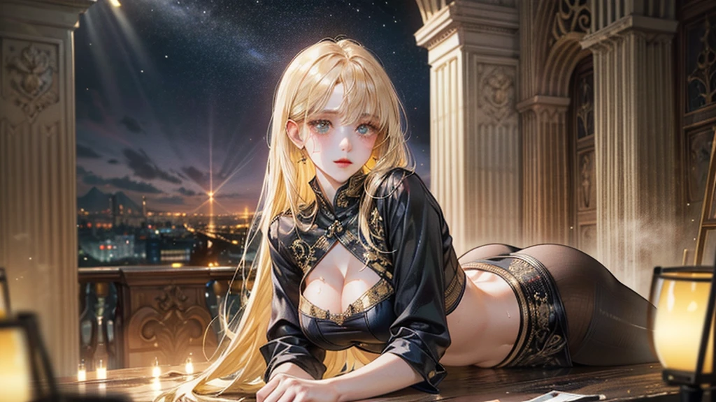 a gorgeous girl walking, stunning scenery, the girl is wearing tight leggings and crop top, the girl is 20 years old her eyes are hazel, she has a beautiful face, she had a big ass and big butt, she’s smirking, the background of the image is detailed night scene where the girl is seducing the viewer, background buildings aesthetic street, 2d manhwa style, vibrant, chiaro scuro, golden ratio, elements of randomness that enhances the image's visuals, dslr camera effect blur in background, random elements in image that make it beautiful, masterpiece, complexly detailed image, complex detailed lighting and colors, aesthetic, cozy vibe, warm tone colors with a mixture of cold tone colors in background,ultra high quality, masterpiece, cozy vibe, modern background, ultra high resolution, ultra detailed, ultra detailed clothes, ultra detailed character, ultra detailed face, ultra detailed eyes, ultra detailed mouth, ultra detailed hairs, ultra detailed background, best quality, highest quality, ultra vibrant, ultra sharp, ultra crispy, ultra clear, ultra sharp focus, intricate details, ultra detailed depth, ultra detailed darker parts and lighter parts, ultra detailed objects, ultra detailed background objects, ultra detailed colors, ultra detailed lines, ultra detailed textures, ultra detailed physics, ultra detailed expressive image, amazing scenery, amazing view, golden ratio, breathtaking beauty, eye catching, ultra detailed amazing scenery, cozy scenery, correct anatomy, perfect anatomy, detailed molecules. detailed atoms, high quality shadow, high quality contrast, high quality vibrancy, detailed color tone, good image harmony, light ray, lens flare, sweat profusely drenched all over the body, very detailed cg unity wallpaper, bright pupils, facing at the camera, flushed complextion, natural lighting, textile shading, stunning texture in image, aesthetic texture, perfect skin, glowing skin, detailed color complextion, anime hyperrealistic style,