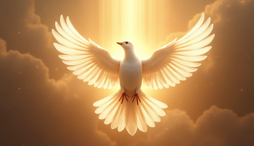 God&#39;s holy spirit, in the form of a resplendent dove.