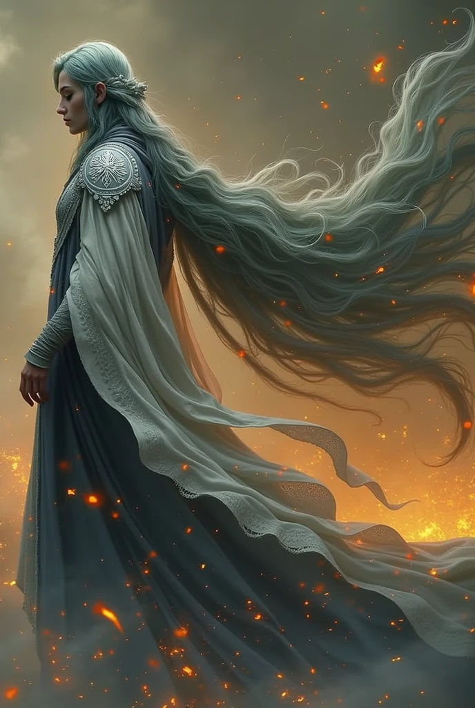 fire keeper, masterpiece, ultra hd, absurdres, best quality, solo