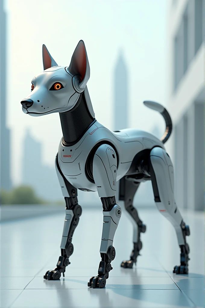 A robot with a dog
