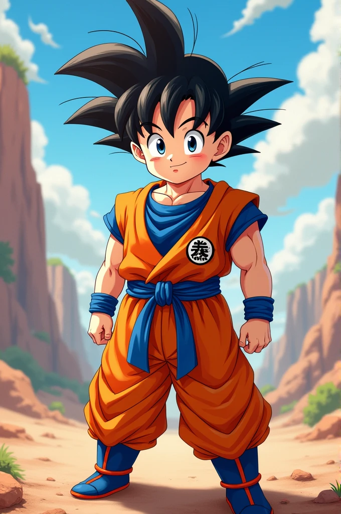 Child with Goku outfit fronts