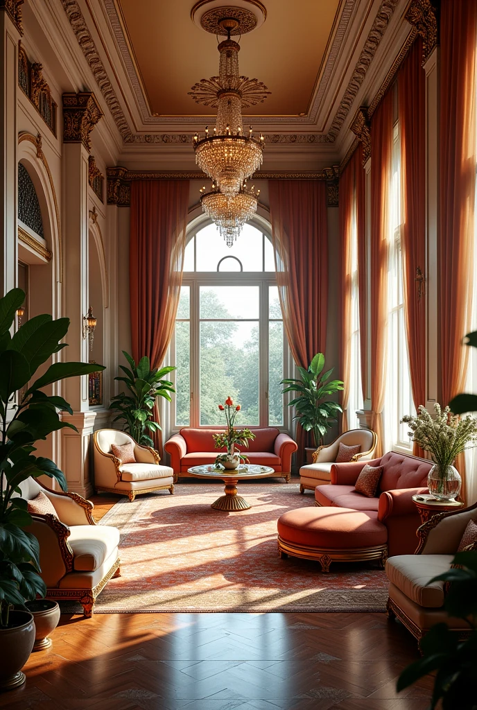 Interior of a luxurious mansion 