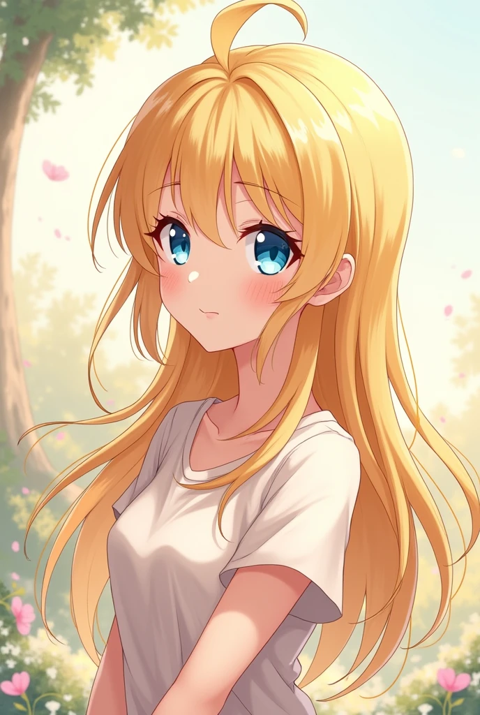 Fille anime blonde