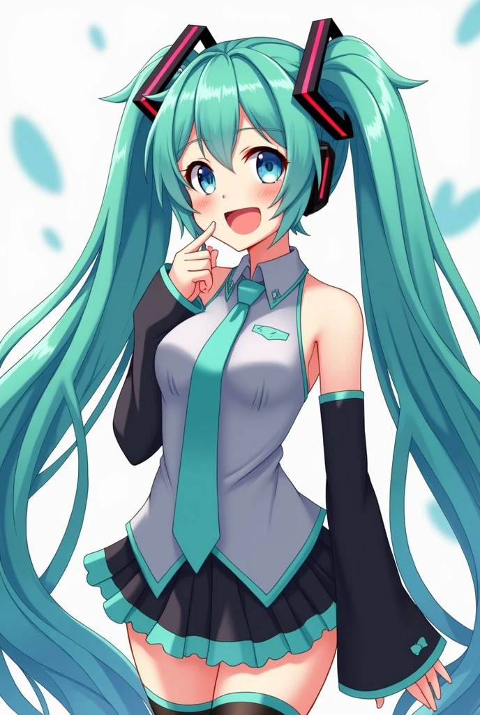 Create a busty Miku image