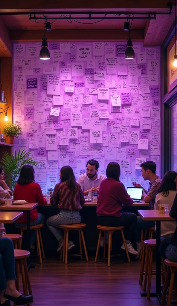 Purple Notes Full Cafe YouTube Background Photo Image