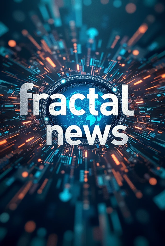 make a journalistic image with writing "Fractal News"