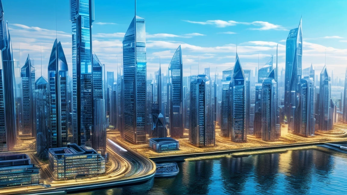 (Best Quality,4k,8k,A high resolution,masterpiece:1.2),ultra detailed,(realist,photorealistic,photorealistic:1.37),Futuristic floating city,futuristic technology