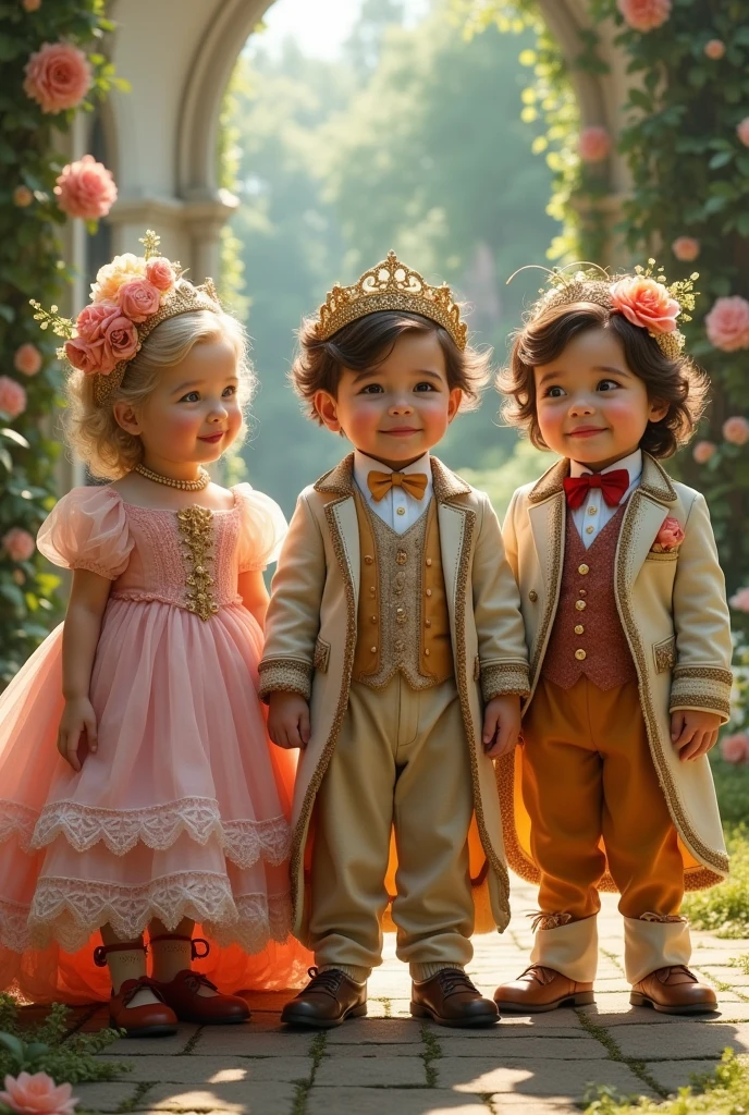 children in fancy clothes