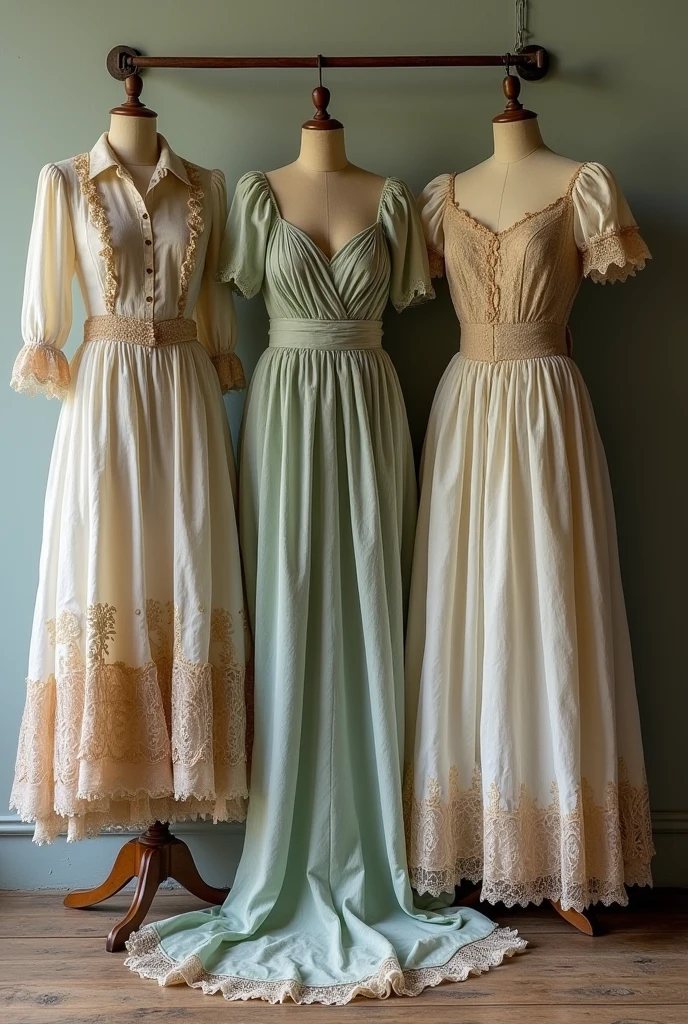 Old torn dresses