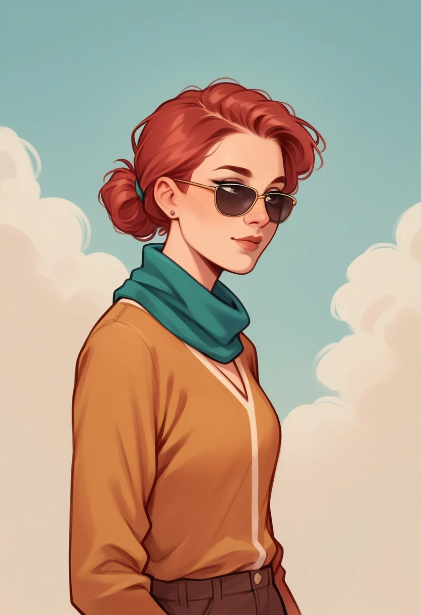 Jupiter - Red hair woman ,The protective big sister
Physique: Tall and imposing, with generous and majestic shapes
Character: Kind, reassuring but also firm and voluntary when necessary
Style: Loose, floating outfit in orange and brown tones, a vaporous scarf in the shades of its cloud bands
Destiny: To be a pillar for his family, a respectable authority figure
Hobbies: Stargazing, philosophy, protection of the weak