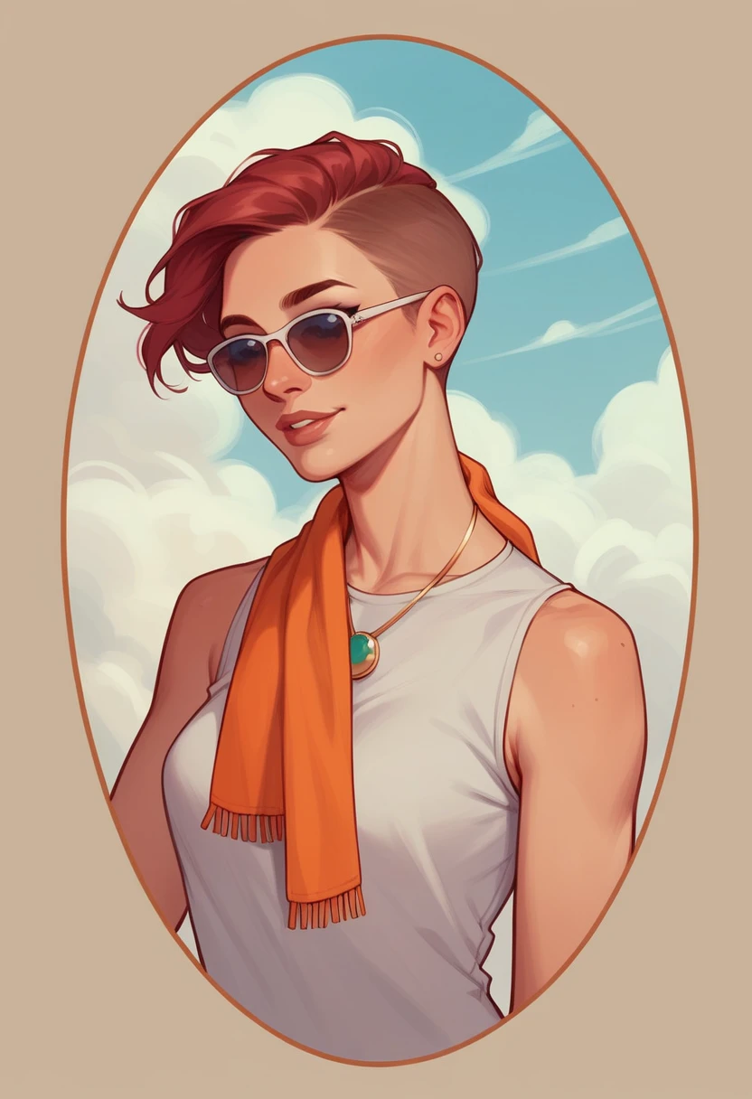 Jupiter - Red hair woman ,The protective big sister
Physique: Tall and imposing, with generous and majestic shapes
Character: Kind, reassuring but also firm and voluntary when necessary
Style: Loose, floating outfit in orange and brown tones, a vaporous scarf in the shades of its cloud bands
Destiny: To be a pillar for his family, a respectable authority figure
Hobbies: Stargazing, philosophy, protection of the weak
