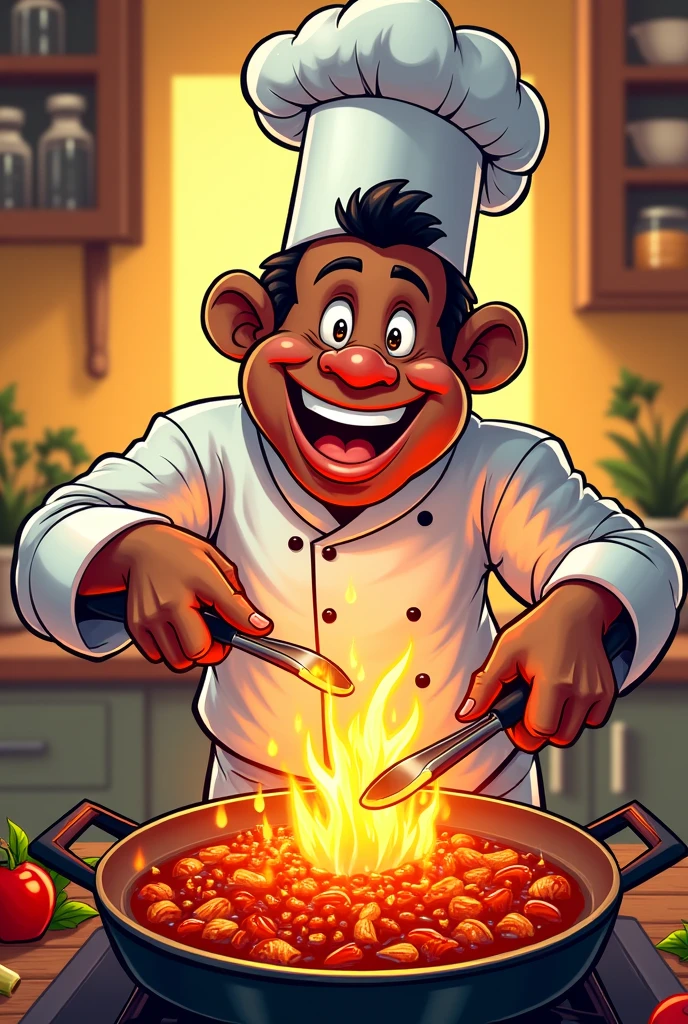 Chef negrito comic hot dot