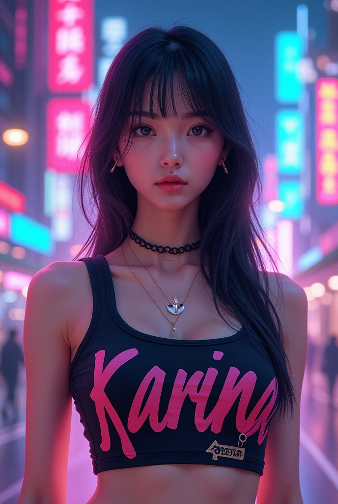 Karina aespa with tank top