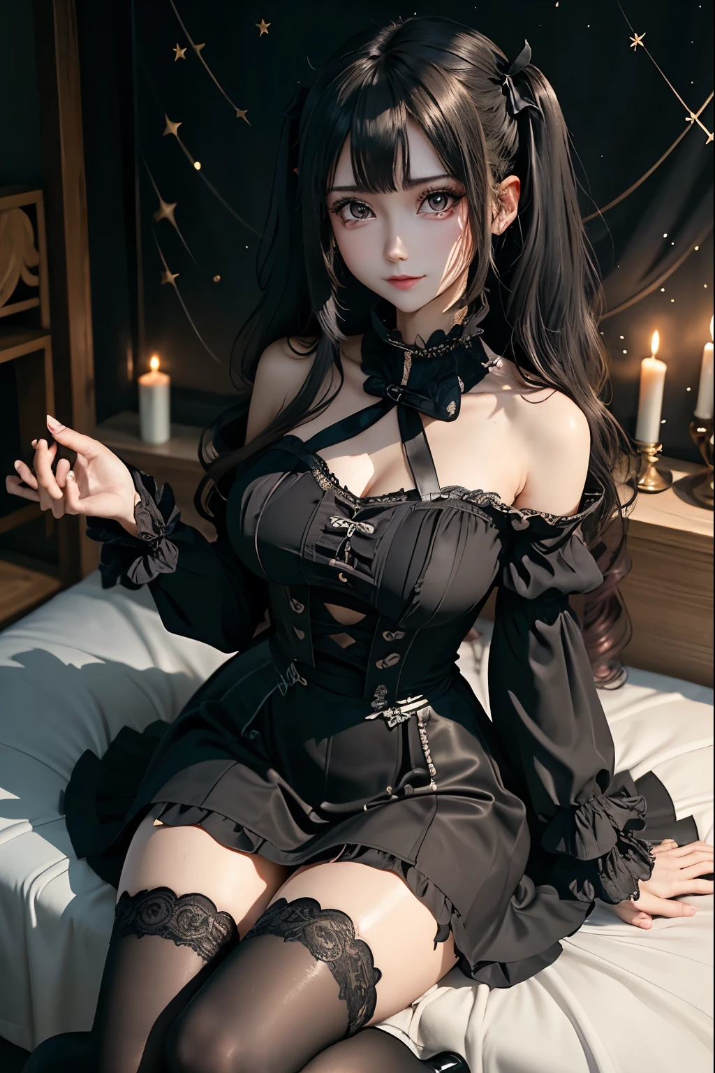ハードなDark Gothicメイク、Black dark eyeshadow、sad、Good skin radiance、Dark Gothicメイク、Dark smile、palace、The beauty of fragrance、24-years-old、Expressions of intense sexual pleasure、Embarrassed look、Dark Gothic、Highest quality、Expression of sexual pleasure without pain、Drunk face、Purple maid outfit、mysterious、noble、Loving smile、Twin tail hair、Right eye is blue、Left eye is red、Super tempting pose、Platform heel shoes、Heavy makeup、Gothic Clothing、Silver Hair、Long Hair Straight Hair、Cute Gothic Dresses、Beautiful Face、Elegant face、Attractive face、Stained glassの背景、Chest glistening with sweat、The room is dark、goth long dress、Bell Sleeves、Wizard Sleeve、Decadent look、Sexually excited expression、Wet shiny thigh water、Thighs that are wet and shiny with oil、Background of a room full of roses、Sad look、Rose Maiden、The embroidery is pink、The dress has pink embroidery.、Thigh-high socks、Knee-high socks、Gentle expression、Dark black eyeshadow、Stained glassとバラの背景、Thighs are a little thin、Female Duo、Female couple、dark church background、Stained glass、Black metal world、Dark Castle、Dark Room、Slender body、gothic long dress、Victorian dress、Small breasts、The bed is covered with roses、Her thighs are shining with sweat、My body is wet and shiny、There is a lot of glitter on the thighs、I am sweating、My thighs are sticky with sweat.、My thighs are glistening with sweat、My whole body is sweaty and shiny、I sweated a lot.、My thighs are sweaty、My wet thighs are glistening with sweat.、There is a lot of sweat shining all over my body、Slender body、Sit on the bed、Beautiful legs、Outstretched legs、Hands on the bed、Super beautiful straight hair、Straight hair to the ends、Straight Perm Hair、Show off your glamorous thighs、Ass on the bed、Sitting with legs wide apart、Thighs are a little glamorous、facial expressions during masturbation、Extremely fair skin、Small breasts、Panting expression、Have a perfume、
