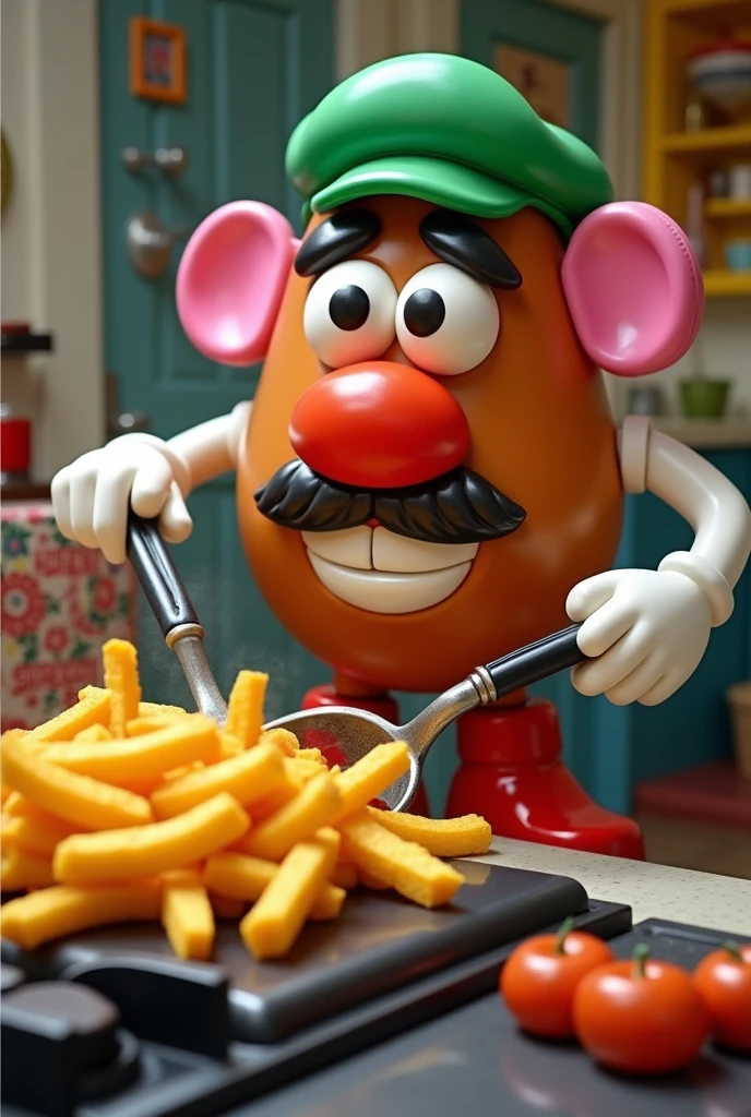 Mr. Potato Head Cooking Crazy Fries