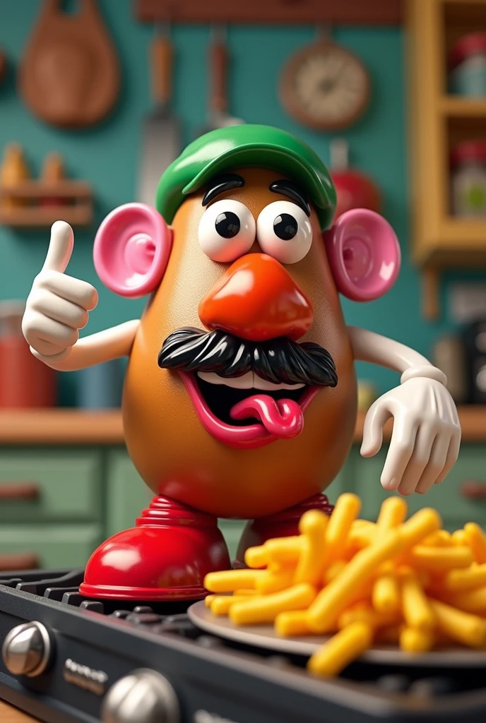Mr. Potato Head Cooking Crazy Fries