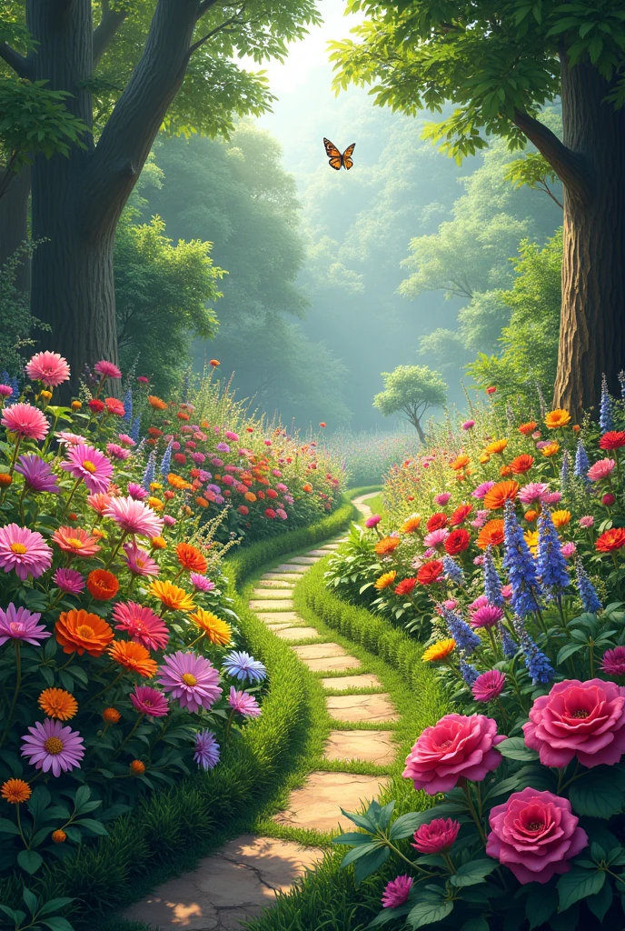 garden full of flowers