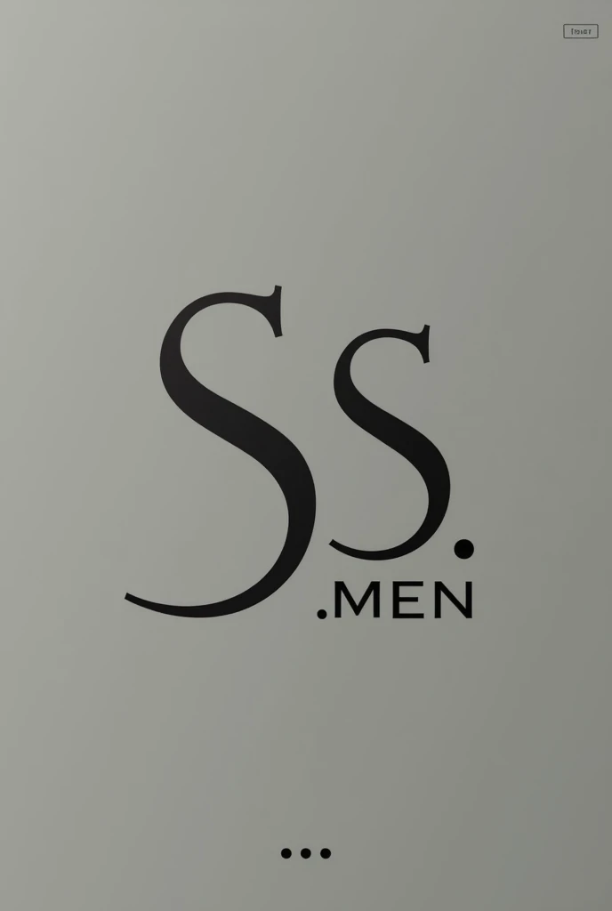 Stylish men's clothing store logo S.men store