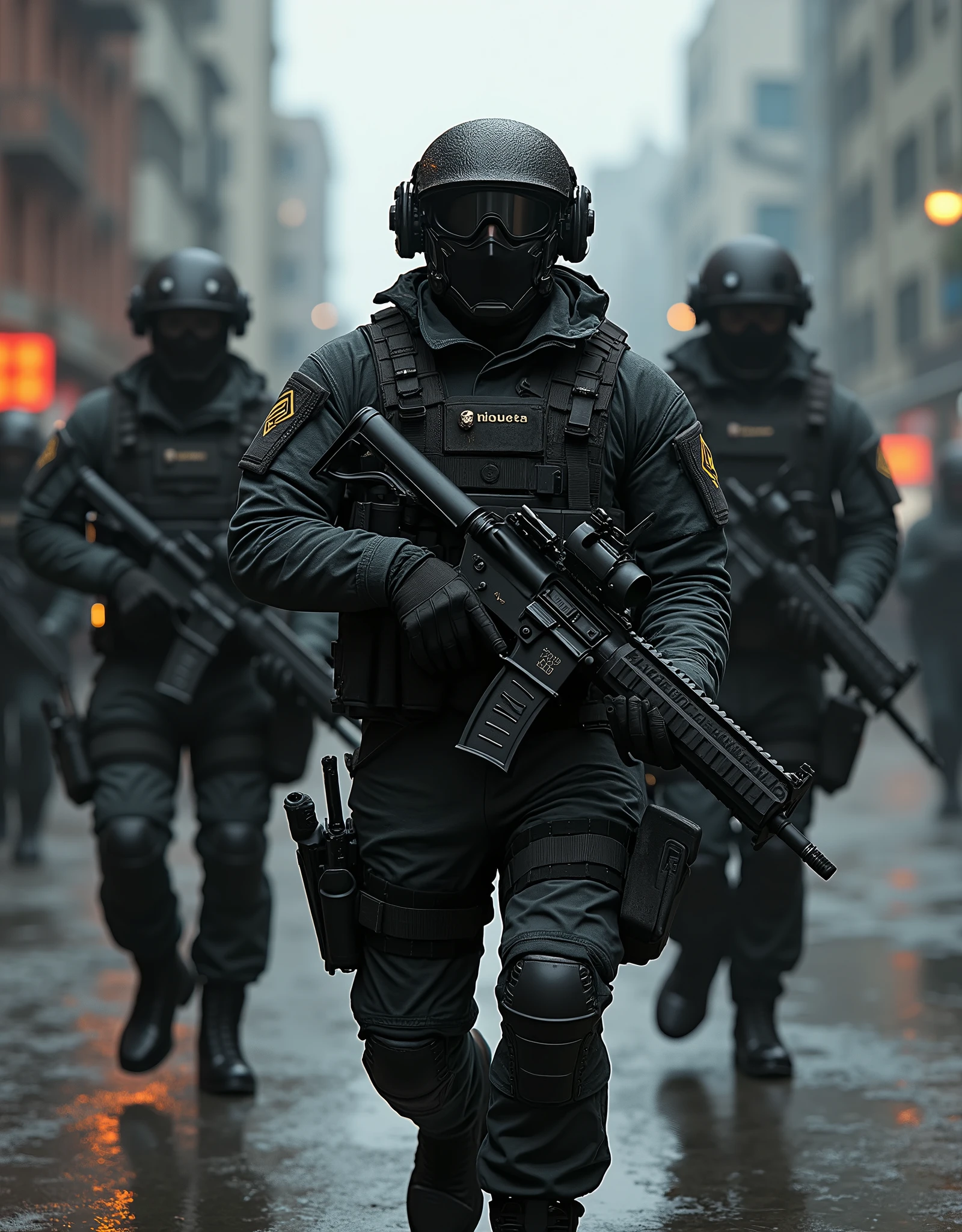 Make an image for a free fire team called Starkwater Coleman Security PMC