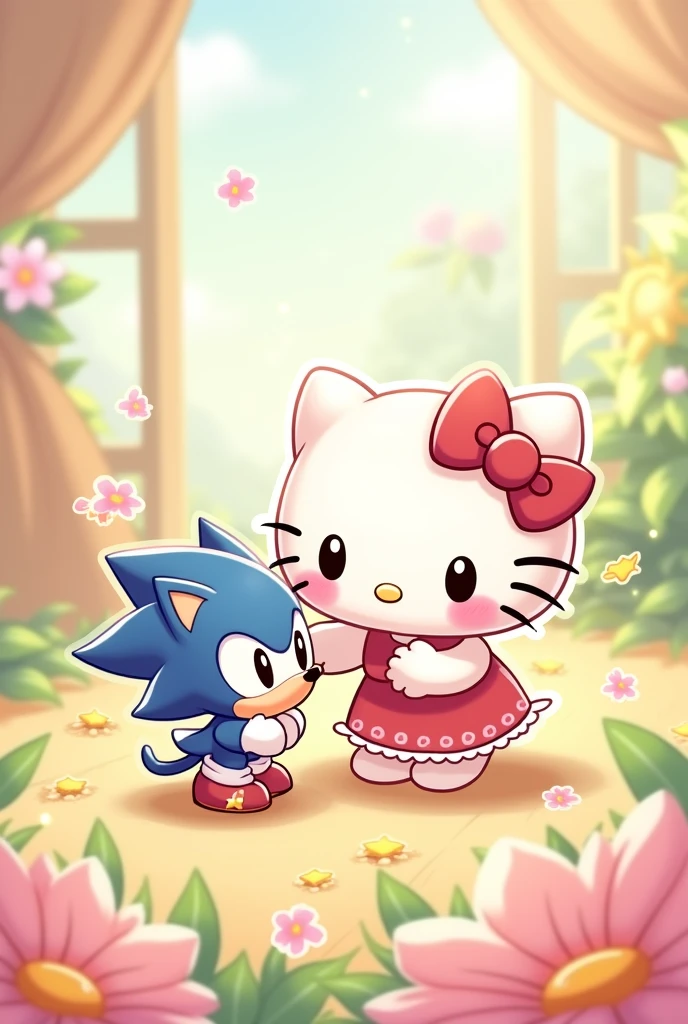 Make hello kitty and shado from sonic baby girl