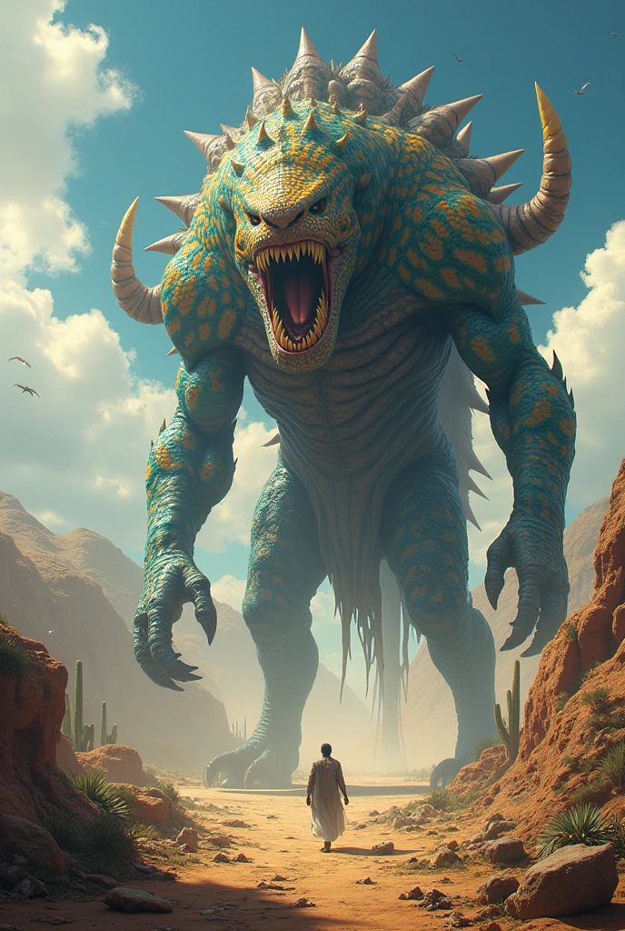 A giant monster with characteristics of the State of Paraíba