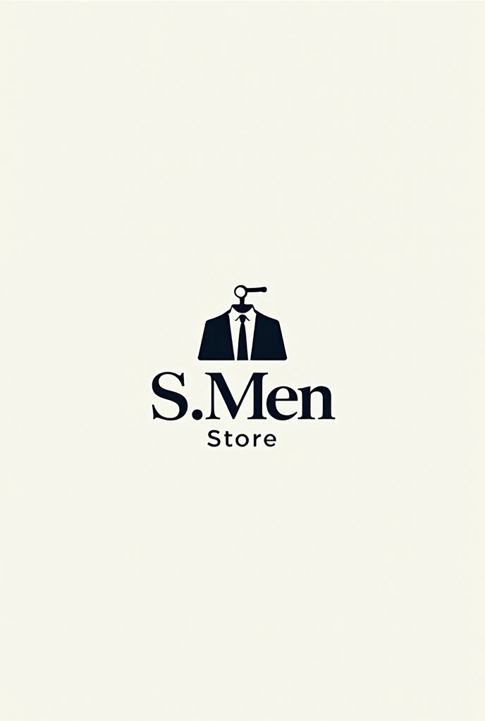Modern stylish menswear store logo with images of clothing S.men store