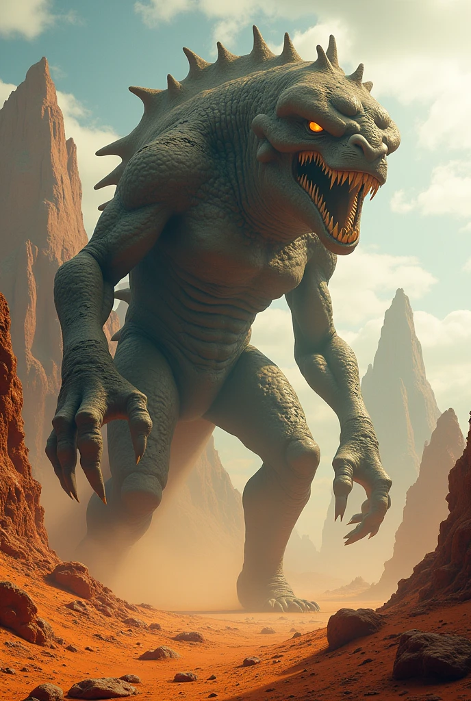 A giant monster with characteristics of the State of Piauí
