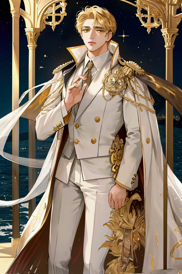 Constantine the Great. syojyomanga.アニメ. Reincarnation of Roman Emperor Constantine the Great.A mature, successful businessman, a modern reincarnation of Constantine the Great, a serious and attractive young man with a kind and earnest expression, a calm and composed demeanor, capable of being resolute when necessary, bright and piercing lion-like eyes, ((deep golden eyes)), in the scenic landscape of Venice at dawn.. He is hard working and efficient. Warm and sincere. He is kind and gentle, but he is also a cool-headed and ambitious man. Cool summer evening. refreshing breeze. High quality suit. Bright and keen-eyed, he cherishes and embraces the girl he loves. hyper quality. Super beautiful. Sweet and elegant. modern classical. Luxurious and graceful.masterpiece, Highest quality, {Highest quality}, {{masterpiece}}, {High resolution},lyrical、Dramatic、Romantic、Dramatic、nostalgia、Exciting、future。Excitement。Luxurious and elegant、delicate and detailed。Sophistication and elegance。And super beautiful。Super detailed。A pair of lovers。Brilliant and nostalgic。Healing。Purification。atonement。Salvation。repentance。infinite love。Unconditional Love。Masterpiece。Ultimate Beauty。Beauty。universe。Milky Way。Free。Digital Art。Modern Classical。Ultra-clear。