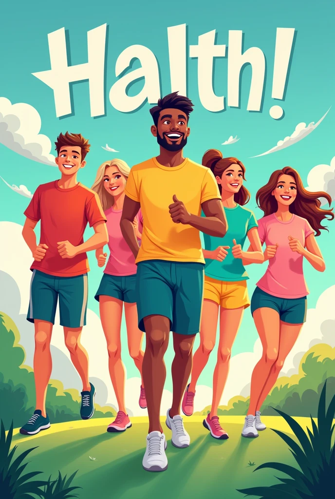 A poster for an audiovisual message to promote an aspect of healthy living, balanced diet, regular exercise, personal hygiene, etc., includes a clear narrative, visual elements, and a call to action.