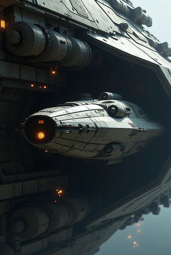 A small self-protection ship that is placed inside the arms 
