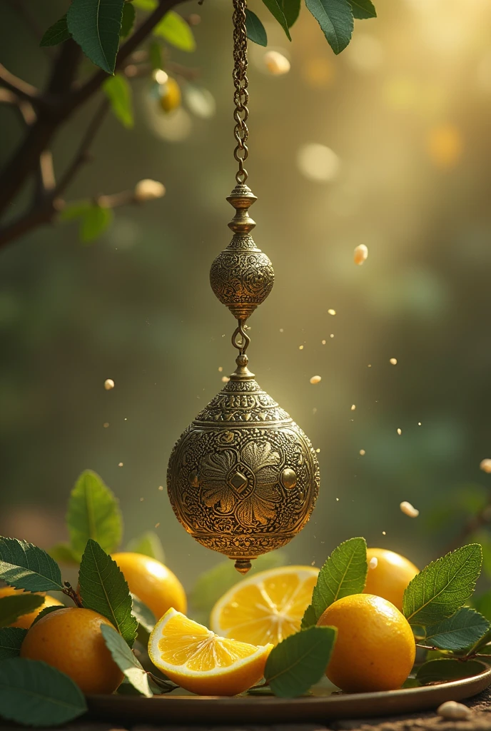 create image of hebrew pendulum, amla healing