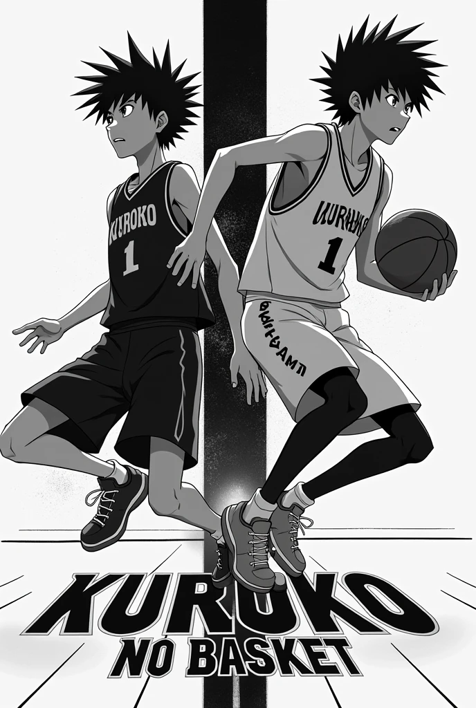 Kuroko no Basket black and white poster


