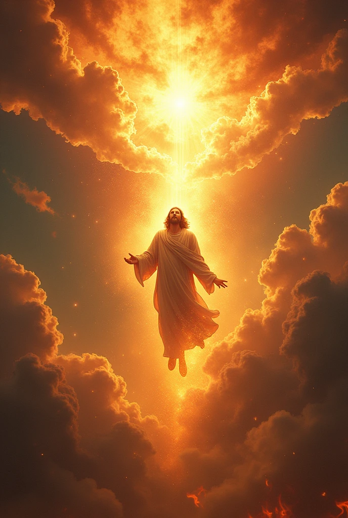 Elijah goes up in a whirlwind of fire and is taken up in the glories of GOD