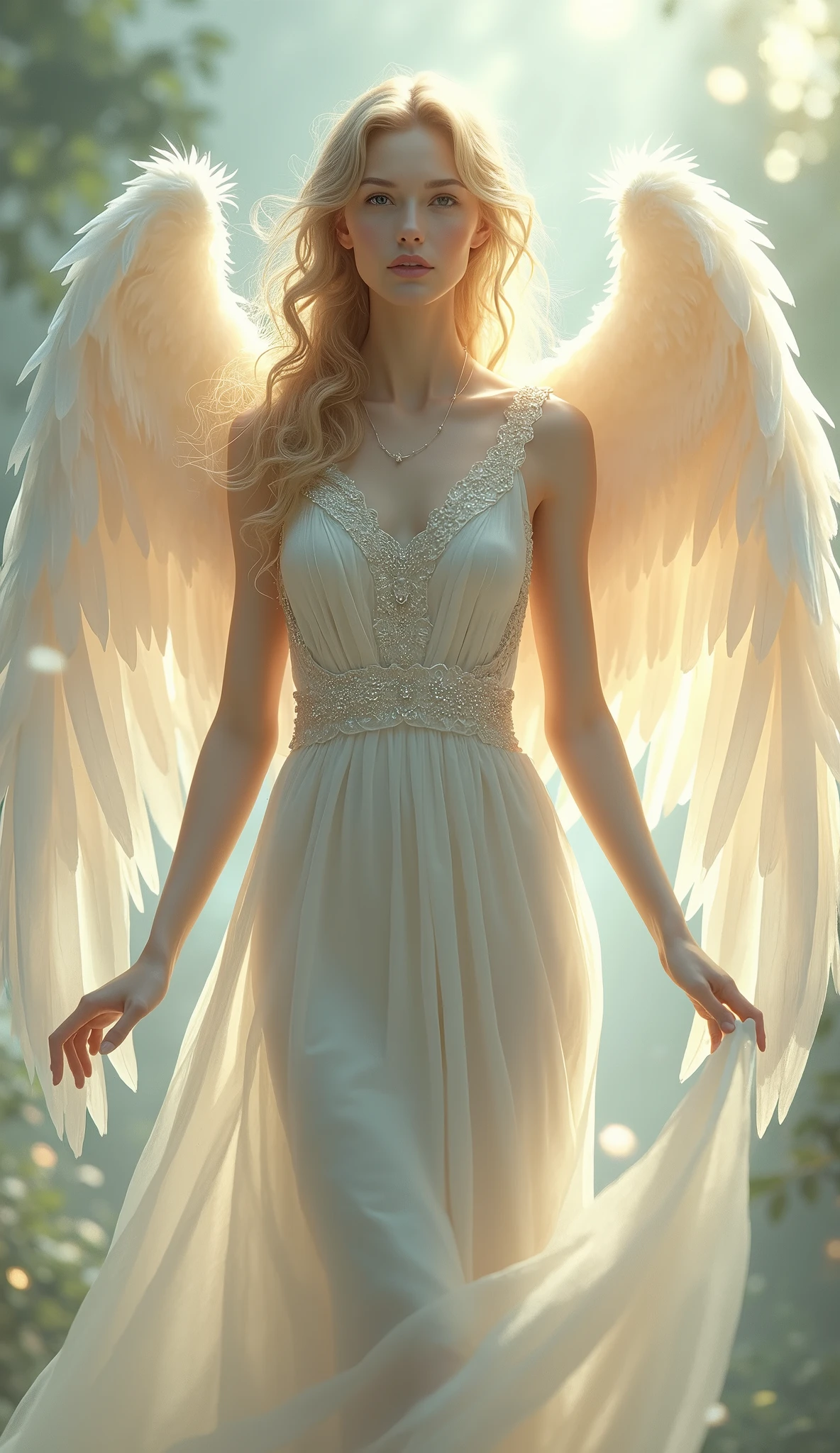 Very beautiful woman angel