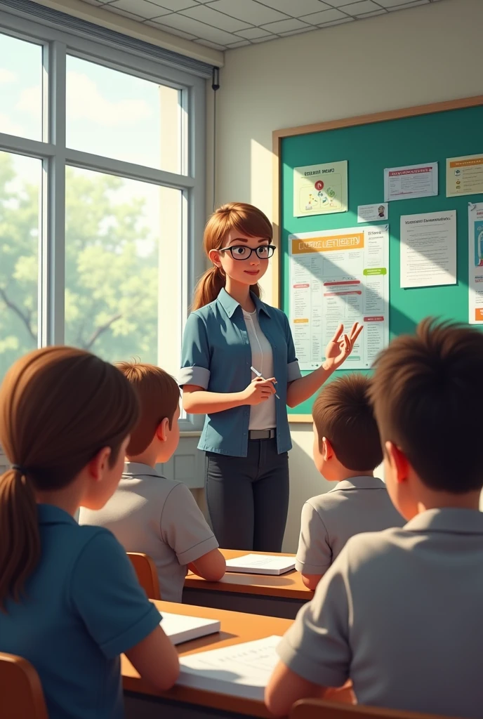 Already at school the teacher explains to the students about the care of electricity
