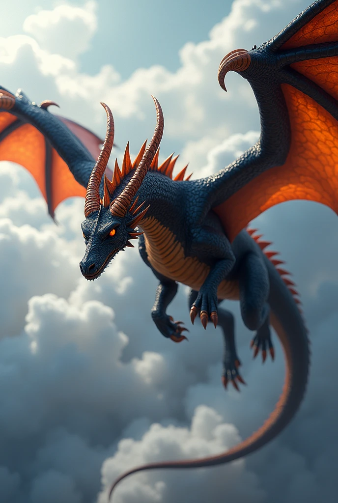 Dragon 3d realistic full colorful full image and butifull 