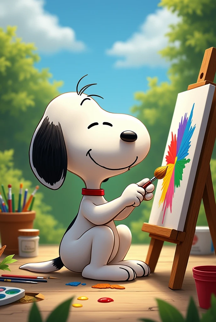 snoopy painting