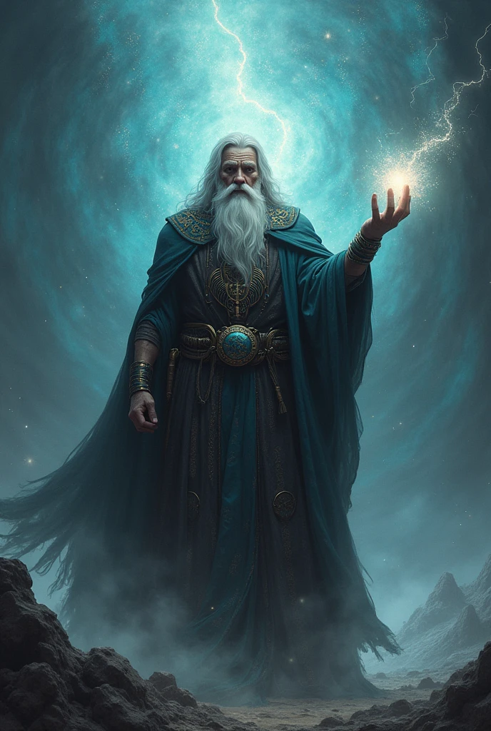 Nordic Wizard, 40 years old, surnamed manymales,uses the void as his magic 40 years