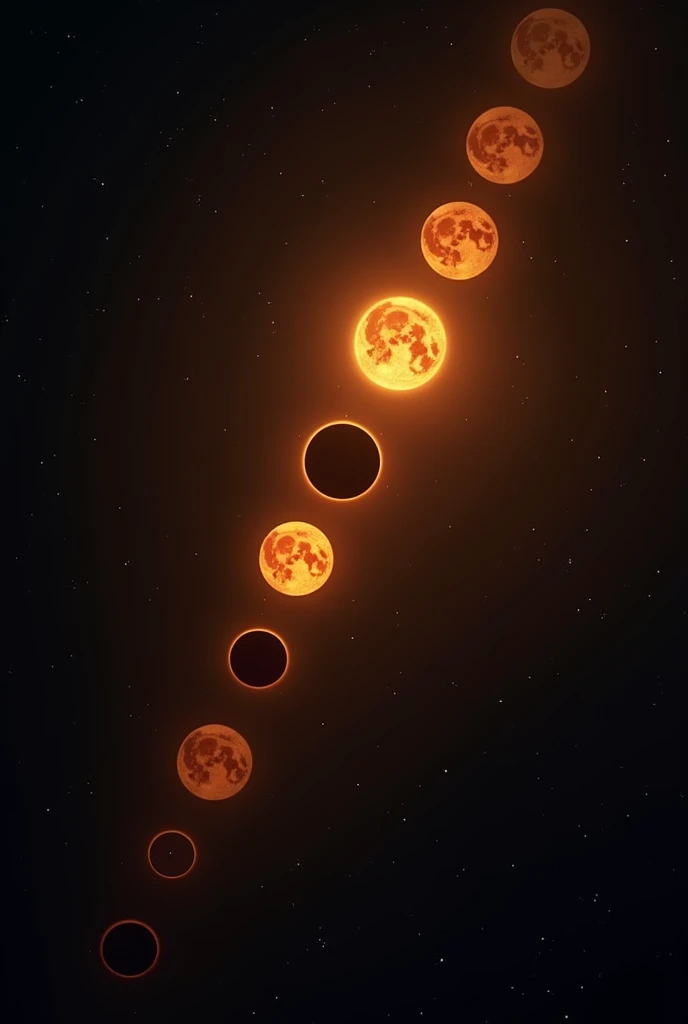 step by step of a solar eclipse