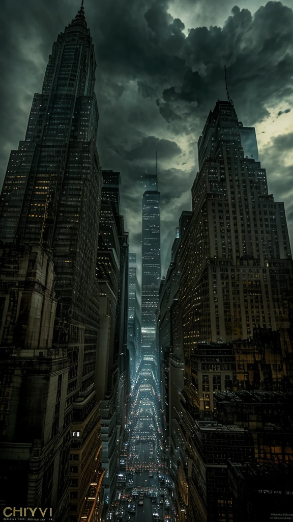 New York Background，Gloomy sky，Chitauri invasion