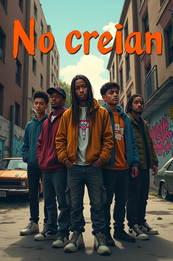 cover for new rap song
, Title of the song is "No Creian" , with neighborhood theme 
