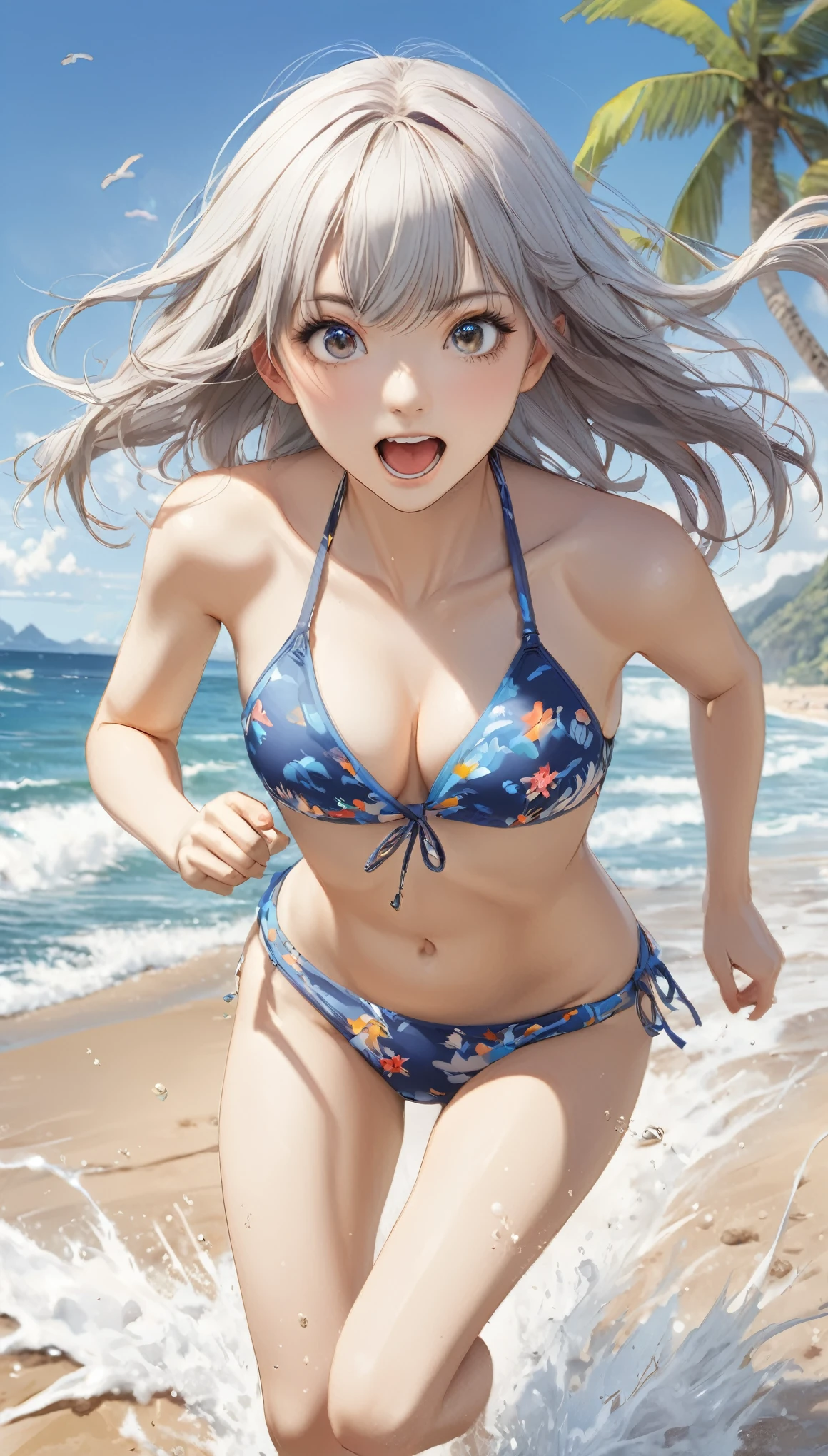 ((Perfect Anatomy)))、masterpiece、highest quality、Super detailed、(masterpiece、highest quality)(Highly detailed illustration)(Official Art)(Ultra-high detail)、(Perfect body))
(Beach)
Focus blunt bangs bob cut girl、(A girl in a white erotic micro bikini with little fabric:1.5)、((Wet and see-through white bikini showing off erect nipples:1.5))、nipple slip from bikini
(low length Small breasted girl:1.4)、、Baby Face、Condom belt
(Tall large man、Men's swimwear)
(2 men、1 female:1.4)、(Shy girl blushes:1.5)
((((The faces of the two men are out of frame:1.5))))
((((Two men caressing a girl's torso A girl stands between two men, hugging one man's crotch: 1.5))))、Men groping girls' bodies、
((Men are out of the picture:1.4))、All the characters except the girls are blurred.