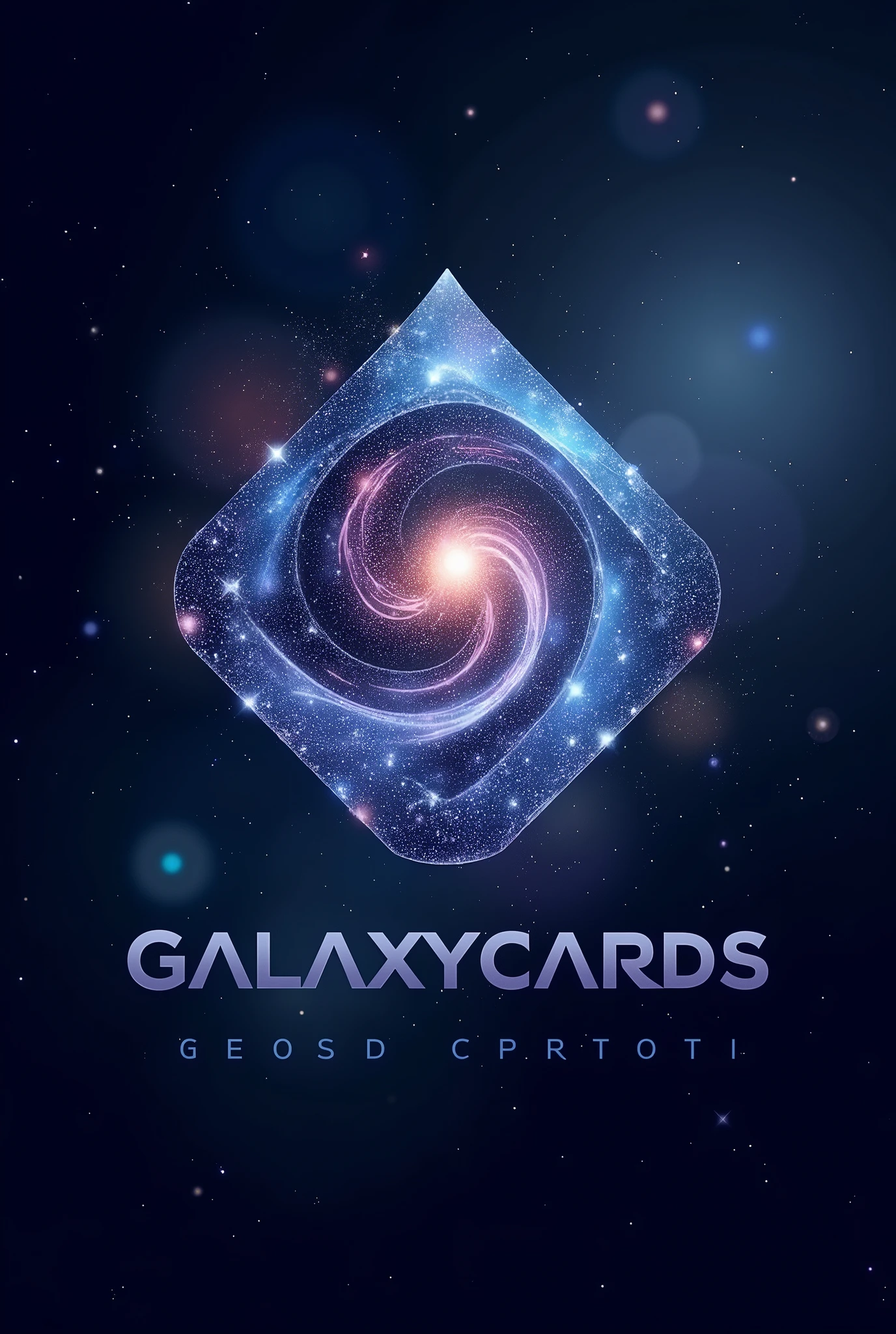 Name "galaxyCARDS" evokes several interesting ideas that you can use to design a logo. Here are some suggestions based on the name: Space theme: Name "galaxy" suggests a space-related theme, so you might consider using elements like stars, planets, galaxies or nebulae in the design. A starry background or an element reminiscent of a spiral galaxy could be visually striking.. cards: Given that "CARDS" refers to cards, You could incorporate shapes that resemble credit or business cards.. Perhaps a design that combines the shape of a card with spatial elements, like a card edge that transforms into a galaxy. colors: colors como azul oscuro, purple, White and silver could work well for a galactic theme. These colors convey a sense of mystery and spaciousness., and they can also make the design modern and eye-catching.. Typography: A futuristic or stylized typography can complement the galactic theme. Typefaces with a technological or spatial touch, maybe with clean lines or star details, can reinforce the company&#39;s image. Simplicity and Versatility: Make sure the logo is versatile and works well in different sizes and formats, from business cards to digital applications. A simple and recognizable design is often more effective, uppercase letters with a font appropriate to the galaxy theme
