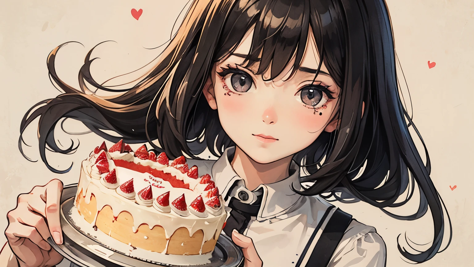 Bob Girl,Emotional,cake,1 person,