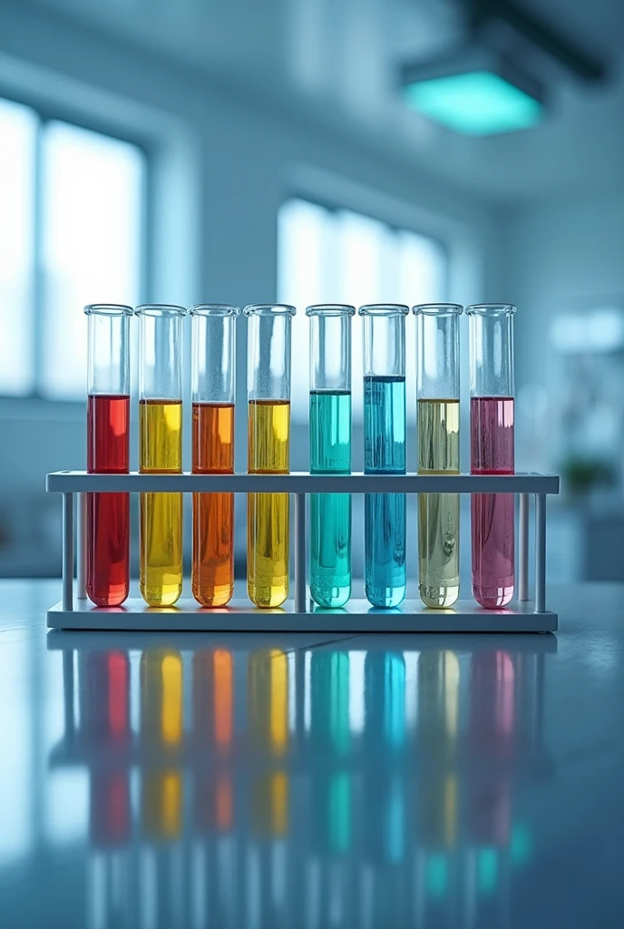 Please create an image of a rack with test tubes and make the image horizontal