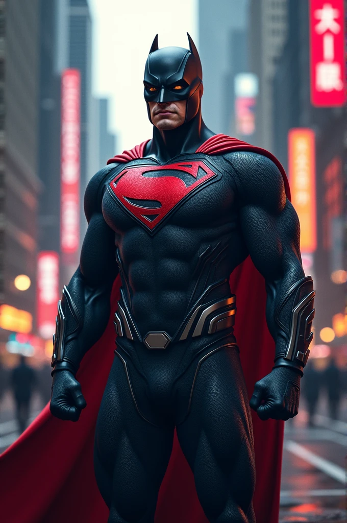 A superhero with an X logo on his chest 