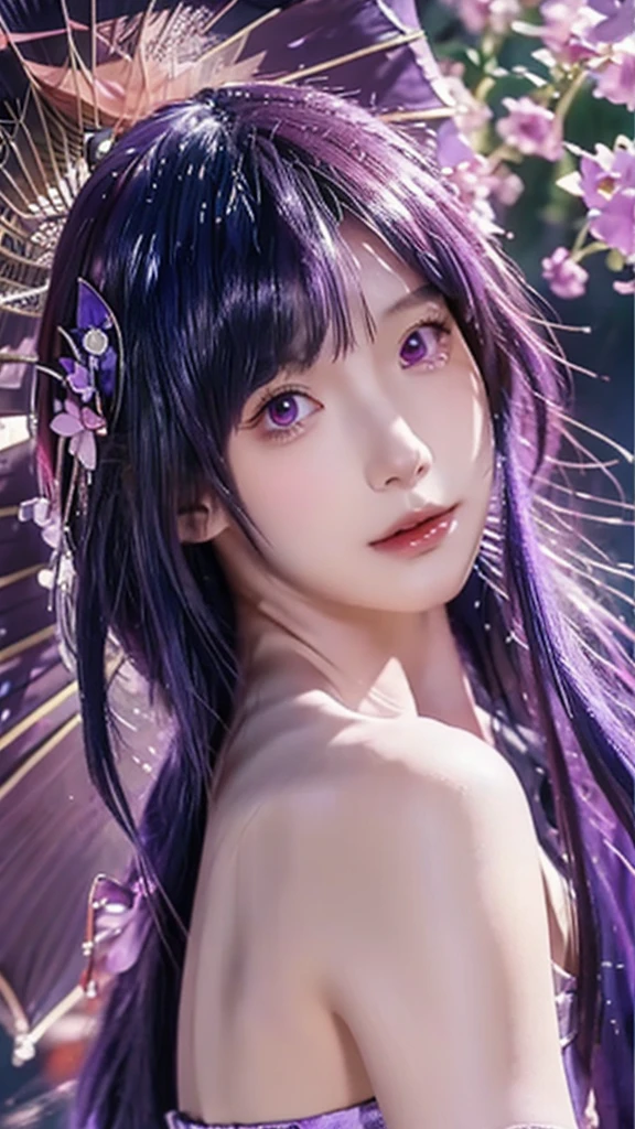 anime girl with purple hair and a sword in her hand, 2. 5 d cgi anime fantasy artwork, detailed digital anime art, beautiful fantasy anime, anime fantasy artwork, smooth anime cg art, advanced digital anime art, anime fantasy illustration, beautiful alluring anime woman, anime art wallpaper 8 k, stunning anime face portrait, anime art wallpaper 4k