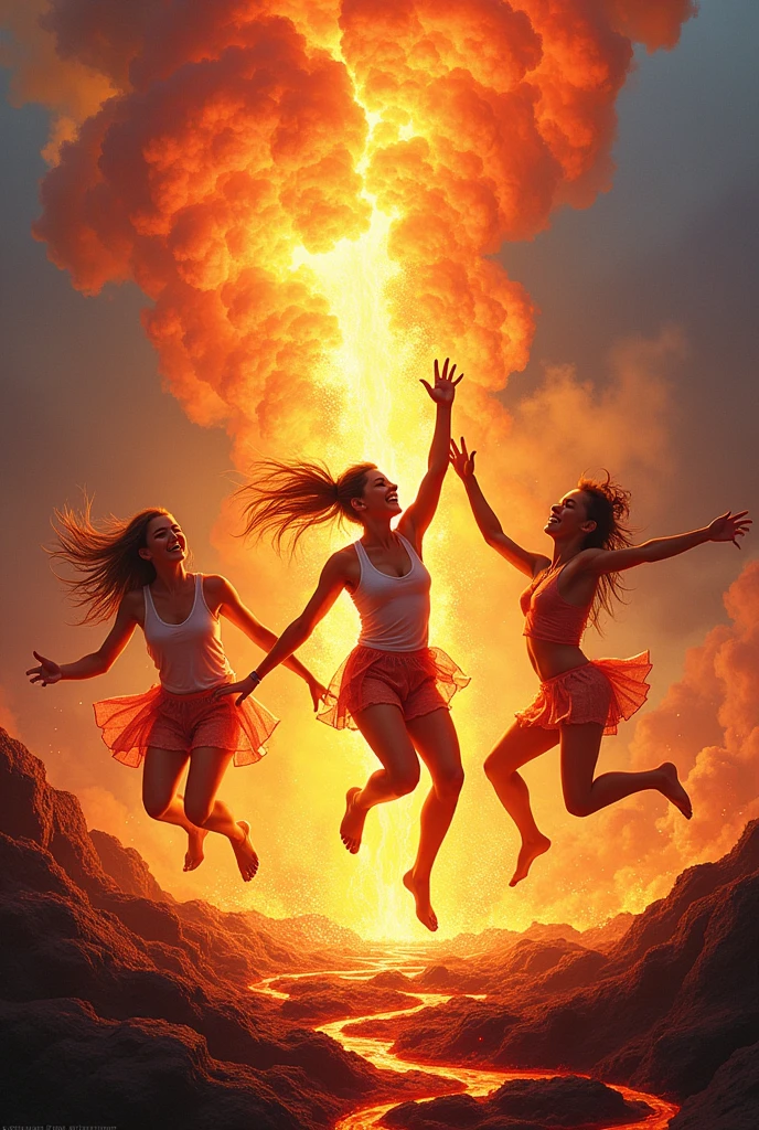 Volcano of positive emotions 
