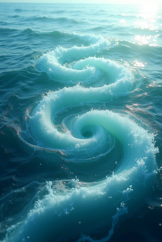 Swirls in the sea