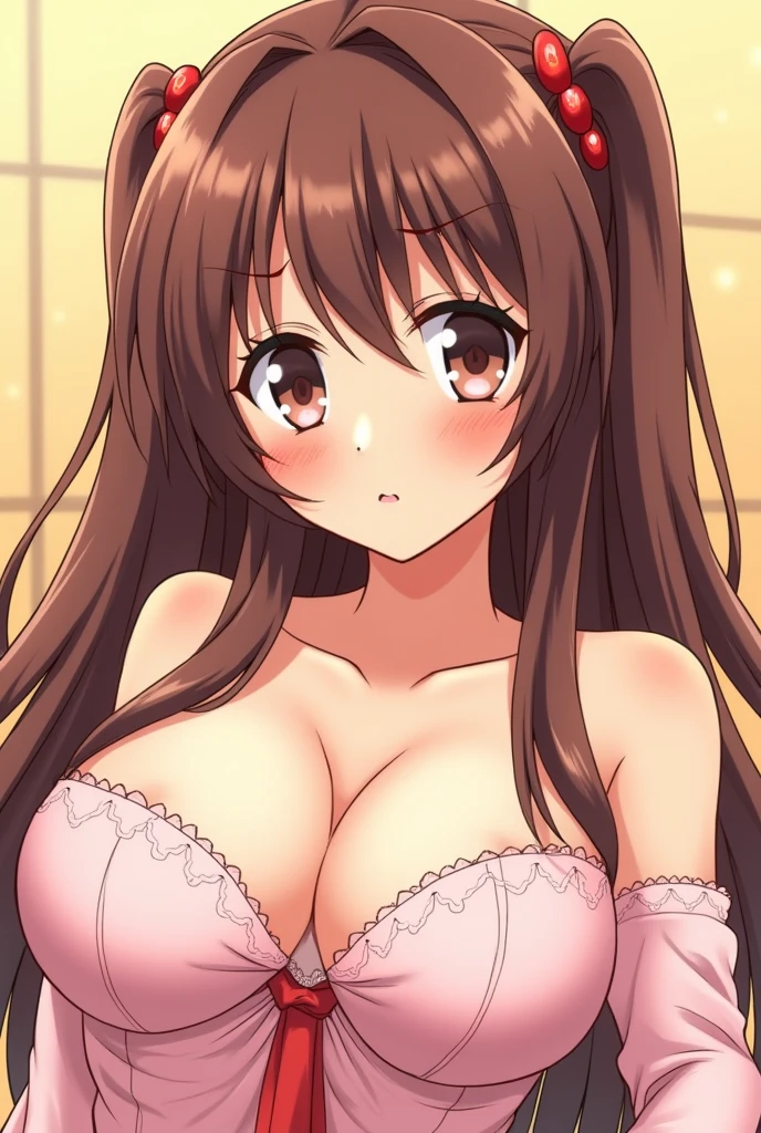 hoshina subaru, from the manga:"kaoru hana  wa rin to saku" having sex, with her breasts out